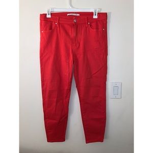 Red jeans